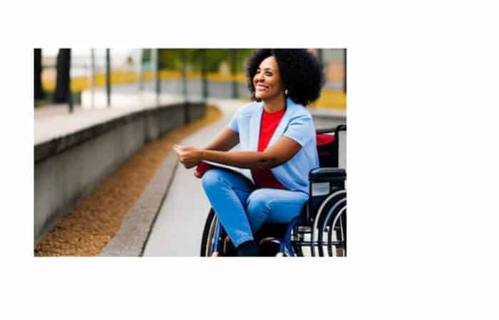 11African American woman in a wheelchair