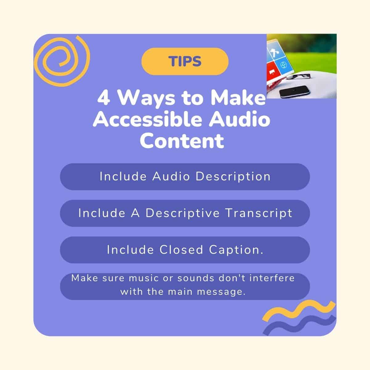 114 Accessible Audio Tips